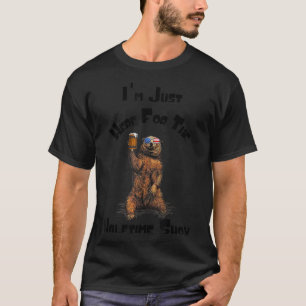 T-shirt Je suis juste ici pour le spectacle de mi-temps Ou