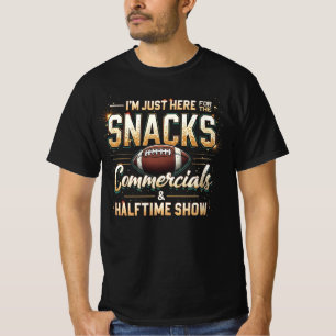 T-shirt Je suis juste ici pour les collations Commerciales