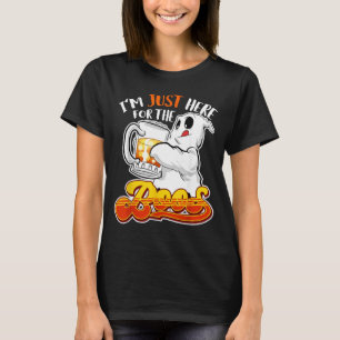 T-shirt Je suis juste ici pour les huées Drôle de fantôme