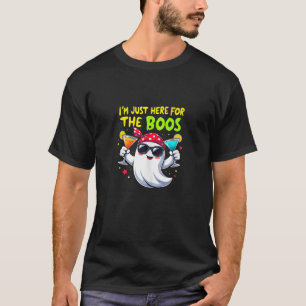 T-shirt Je suis juste ici pour les huées Drôle de fantôme