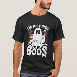 T-shirt Je suis juste ici pour les huées Halloween Femmes