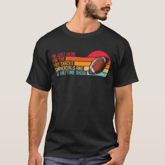 T-shirt Je suis juste ici pour les publicités de collation