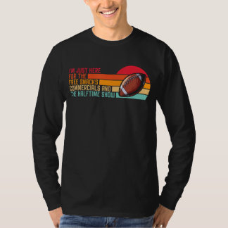 T-shirt Je suis juste ici pour les publicités de collation
