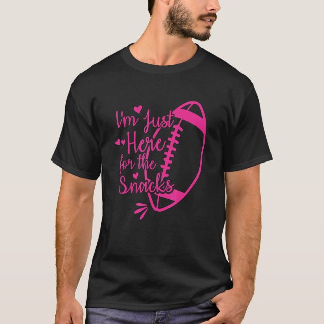 T-shirt Je suis juste ici pour les snacks 2 (Devant)