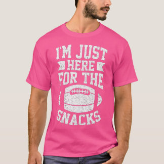 T-shirt Je suis juste ici pour les snacks Imaginaire amusa