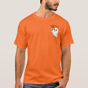 T-shirt Je suis juste ici pour l'Halloween de Boos