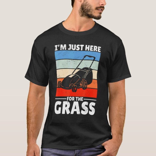T-shirt Je suis juste ici pour l'herbe (Devant)