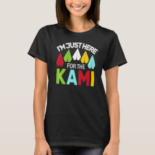 T-shirt Je suis juste là pour la grue à l'origami japonais
