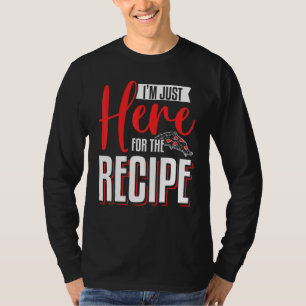 T-shirt Je suis juste là pour la préparation de la pizza à