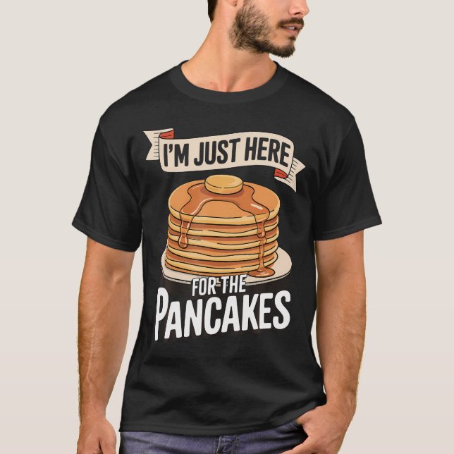 T-shirt JE SUIS juste là pour le (Devant)