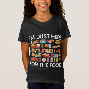 T-Shirt Je suis juste là pour le Sushi Pizza Bacon