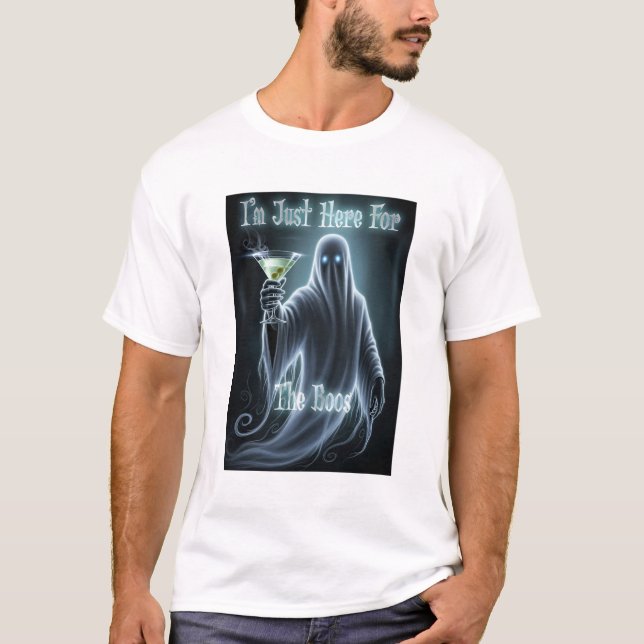 T-shirt Je suis juste là pour les Boos (Devant)