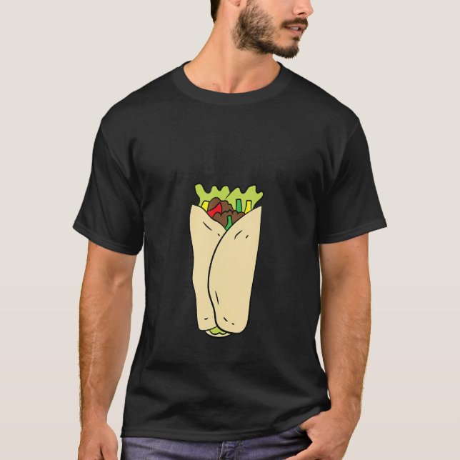 T-shirt Je suis juste là pour les Burritos (Devant)