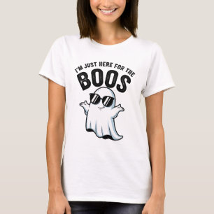 T-shirt "Je suis juste là pour les huées" Fantôme