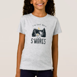 T-Shirt Je suis juste là pour les S’mores