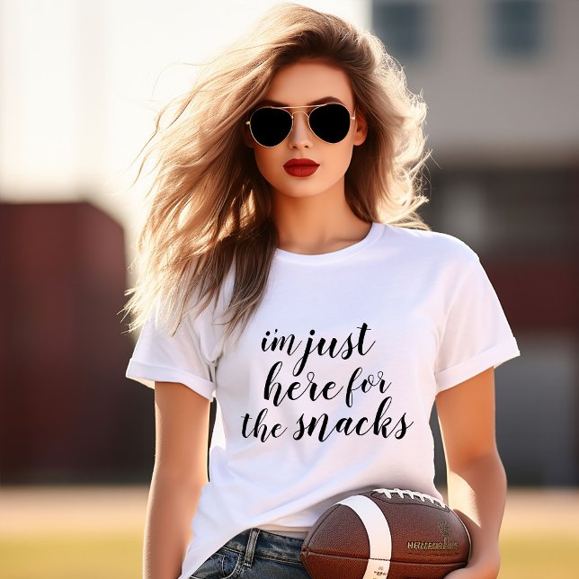 T-shirt Je suis juste là pour les snacks Tee (Créateur téléchargé)