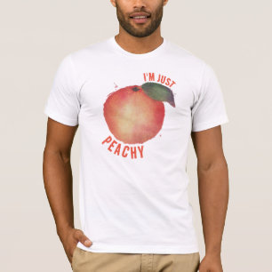 T-SHIRT JE SUIS JUSTE PEACHY, PEACH GRAPHIC MENS