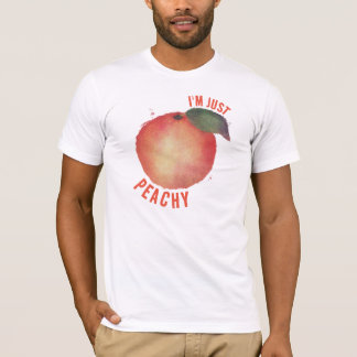 T-SHIRT JE SUIS JUSTE PEACHY, PEACH GRAPHIC MENS