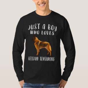 T-shirt Je suis juste un garçon qui aime le chien Tervuren