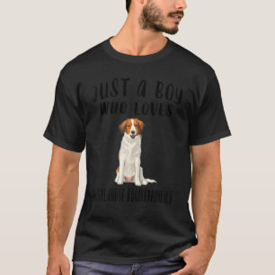 T-shirt Je Suis Juste Un Garçon Qui Aime Nederlandse kooik