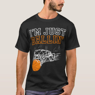 T-shirt Je Suis Juste Un Joueur D'Entraîneurs De Basket-Ba