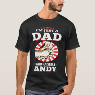 T-shirt Je suis juste un papa qui a élevé un nom ANDY ANDY