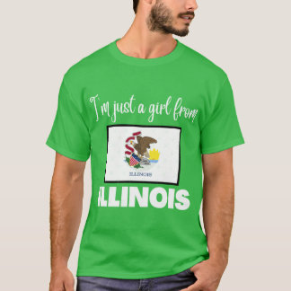 T-shirt Je suis juste une fille de l'orgueil de l'État de 