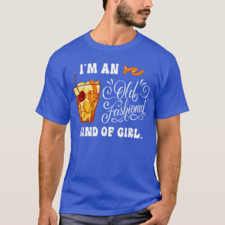 T-shirt Je suis juste une fille démodée de l'habillement
