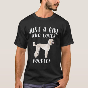 T-shirt Je suis juste une fille qui aime les chiens canich