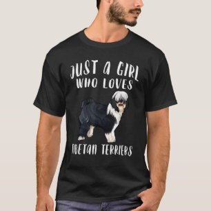 T-shirt Je Suis Juste Une Fille Qui Aime Les Chiens Terrie