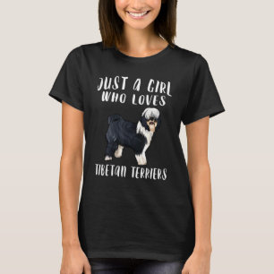 T-shirt Je Suis Juste Une Fille Qui Aime Les Chiens Terrie