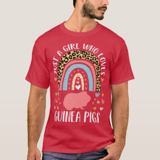 T-shirt Je suis juste une fille qui aime les cochons d'Ind