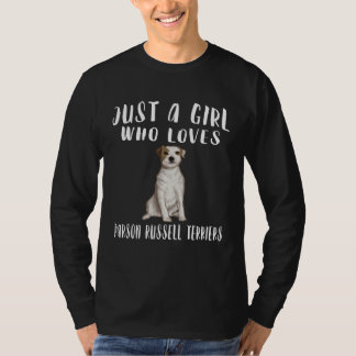 T-shirt Je suis juste une fille qui aime les terriers Pars