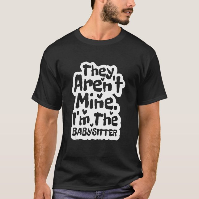 T-shirt Je Suis La Babysitter Babysitting (Devant)
