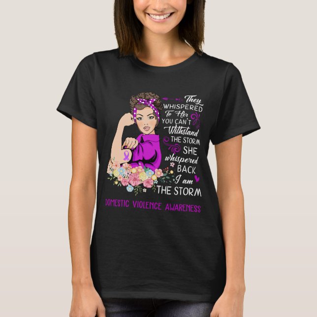 T-shirt Je Suis La Conscience De La Violence Domestique À  (Devant)