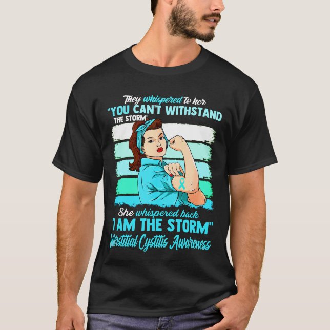T-shirt JE SUIS LA CONSCIENCE INTERSTITIELLE DE LA tempête (Devant)