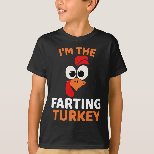 T-shirt Je suis la dinde qui pète  (Devant)