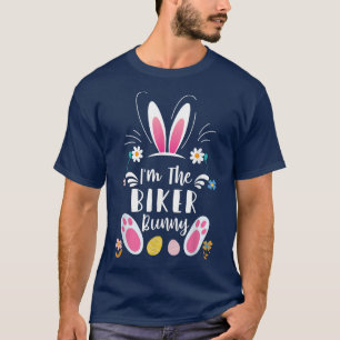 T-shirt Je suis La Famille de jumelage de Bunny de Biker F