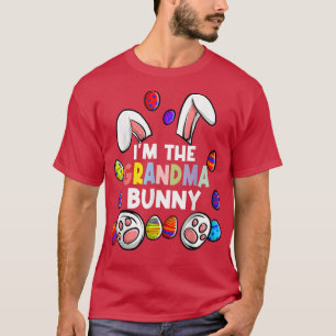 T-shirt Je suis la famille de lapin mignonne de grand-mère