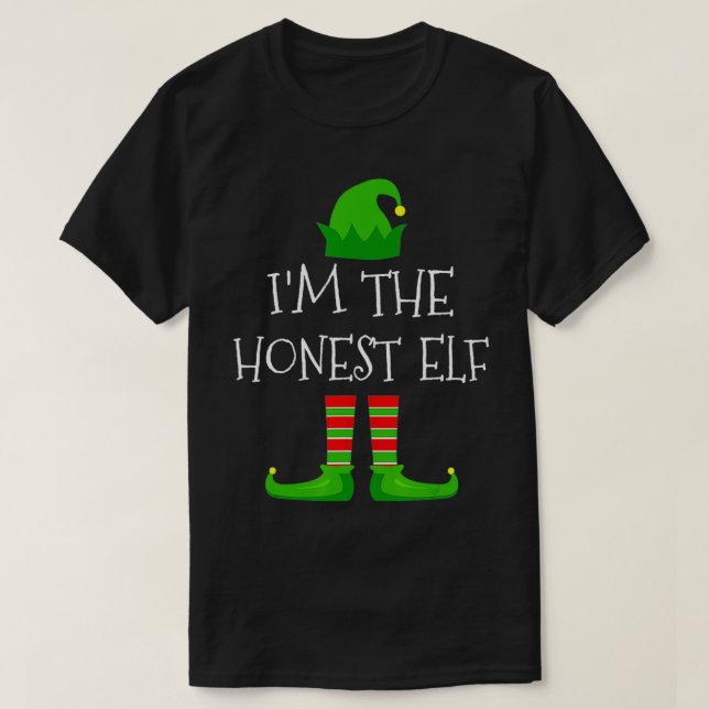 T-shirt Je suis la famille des elfes les plus honnêtes qui (Design devant)