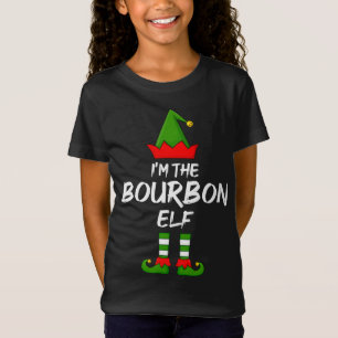 T-Shirt Je suis La Famille Elf Bourbon Noël Drôle cadeau D