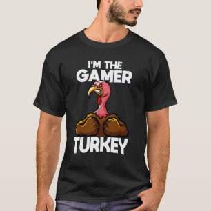 T-shirt Je suis la famille Gamer Turquie Thanksgiving