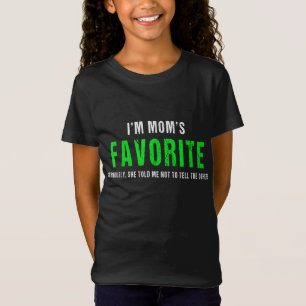T-Shirt Je suis la Favorite de maman Favorite Funny Siblin