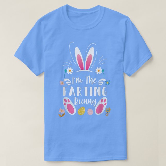 T-shirt Je suis La Fête de Pâques de la Famille du lapin f (Design devant)