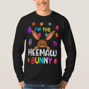 T-shirt Je suis la fête de Pâques de la famille Meemaw Bun