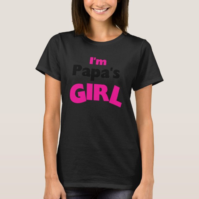 T-shirt Je suis la fille de papa (Devant)