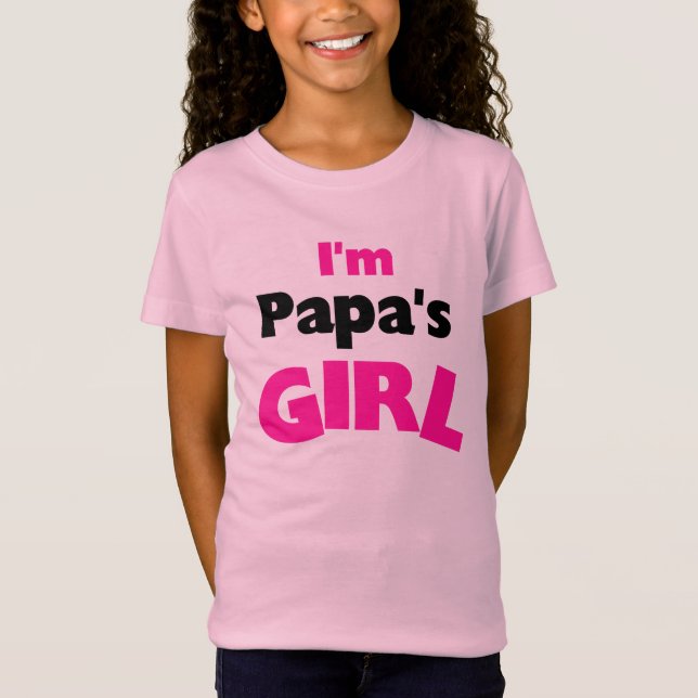 T-Shirt Je suis la fille de papa (Devant)