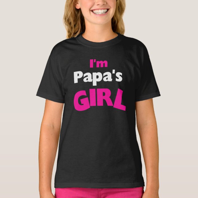 T-shirt Je suis la fille du papa (Devant)