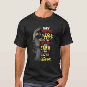 T-shirt Je Suis La Forte Reine Africaine Filles Histoire N