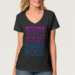 T-shirt Je suis la grande soeur qui me fait le patron